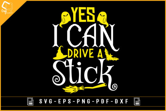 Halloween Tshirt Yes I Can Drive a Stick: Graphics & Crafts Review