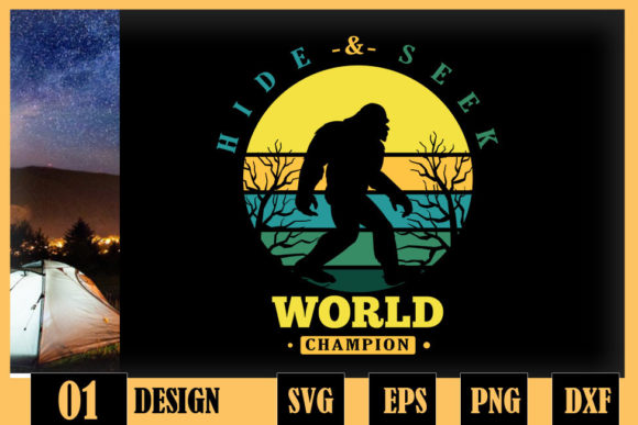 Hide and Seek Champion Retro Vintage Graphics for Crafts