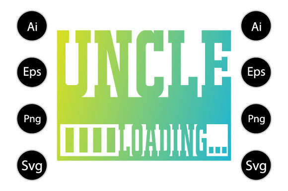 Uncle Loading Graphics for Crafts and Branding
